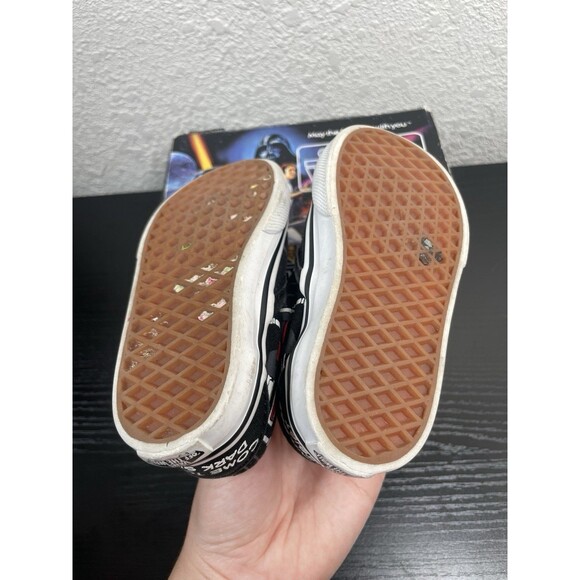 Vans X Star Wars Darth Vader The Dark Side Slip On Shoes Sneakers Toddlers Sz 5 - Picture 4 of 6